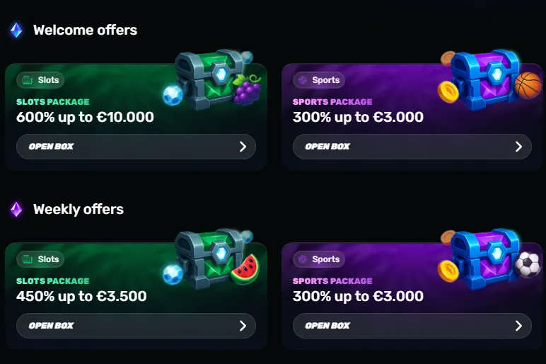 Bonuses at Wino Casino