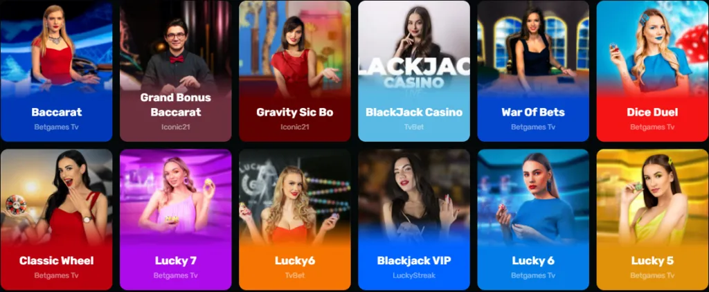 Games at Wino Casino